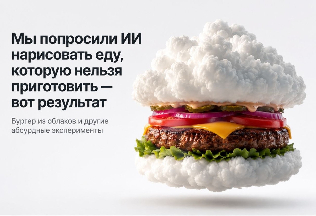 Мы попросили ИИ нарисовать еду, которую нельзя приготовить — вот результат