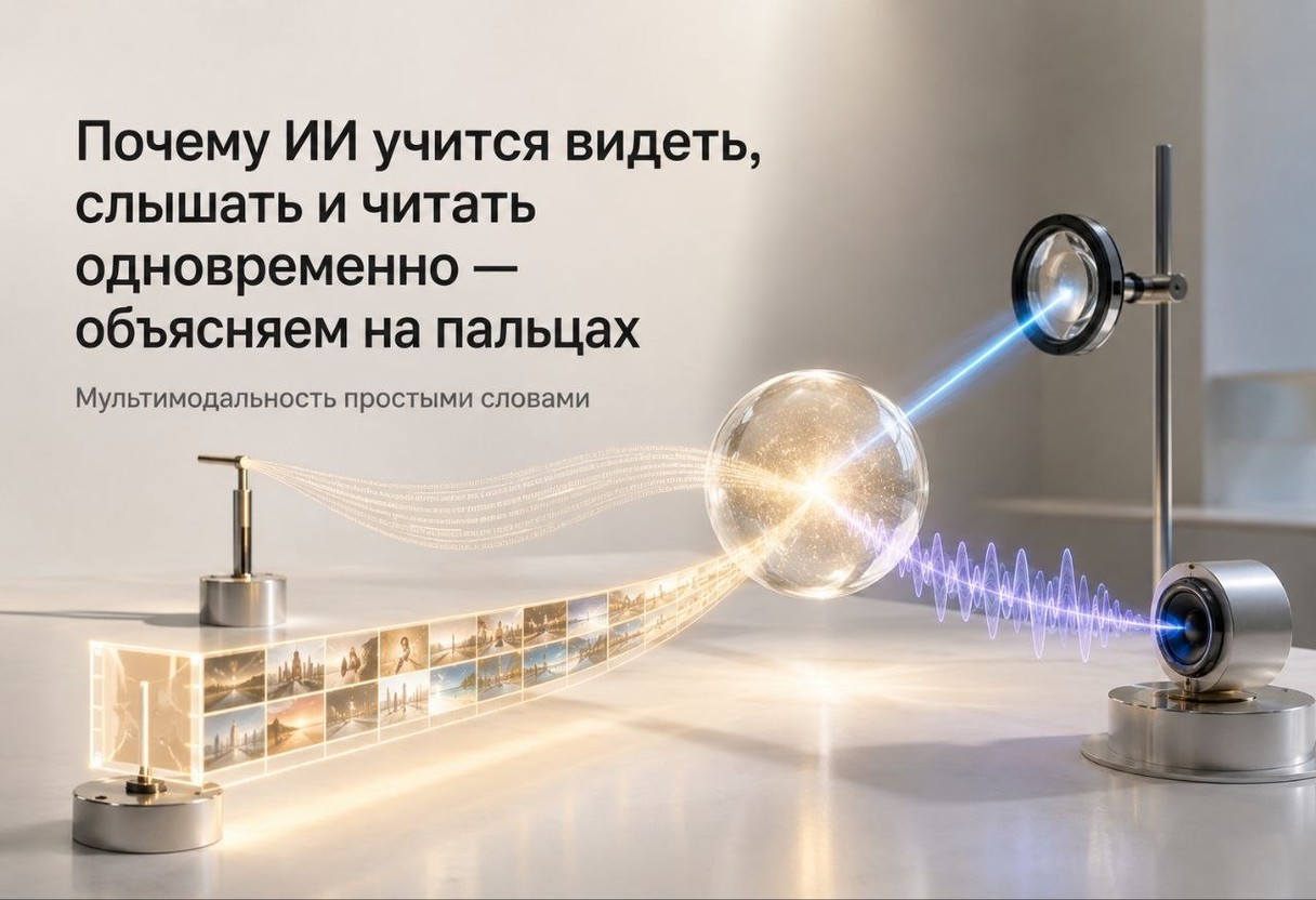 Почему ИИ учится видеть, слышать и читать одновременно — объясняем на пальцах