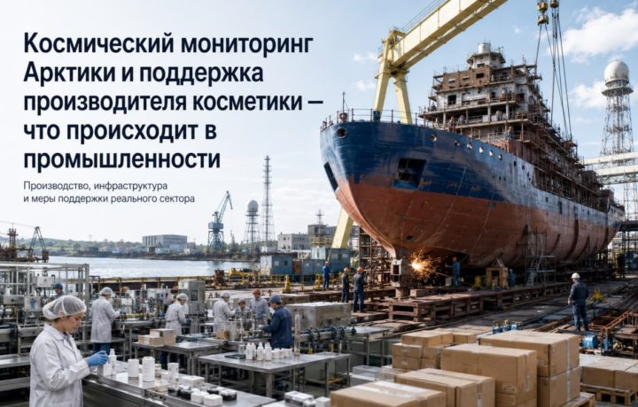 Космический мониторинг Арктики и поддержка производителя косметики — что происходит в промышленности