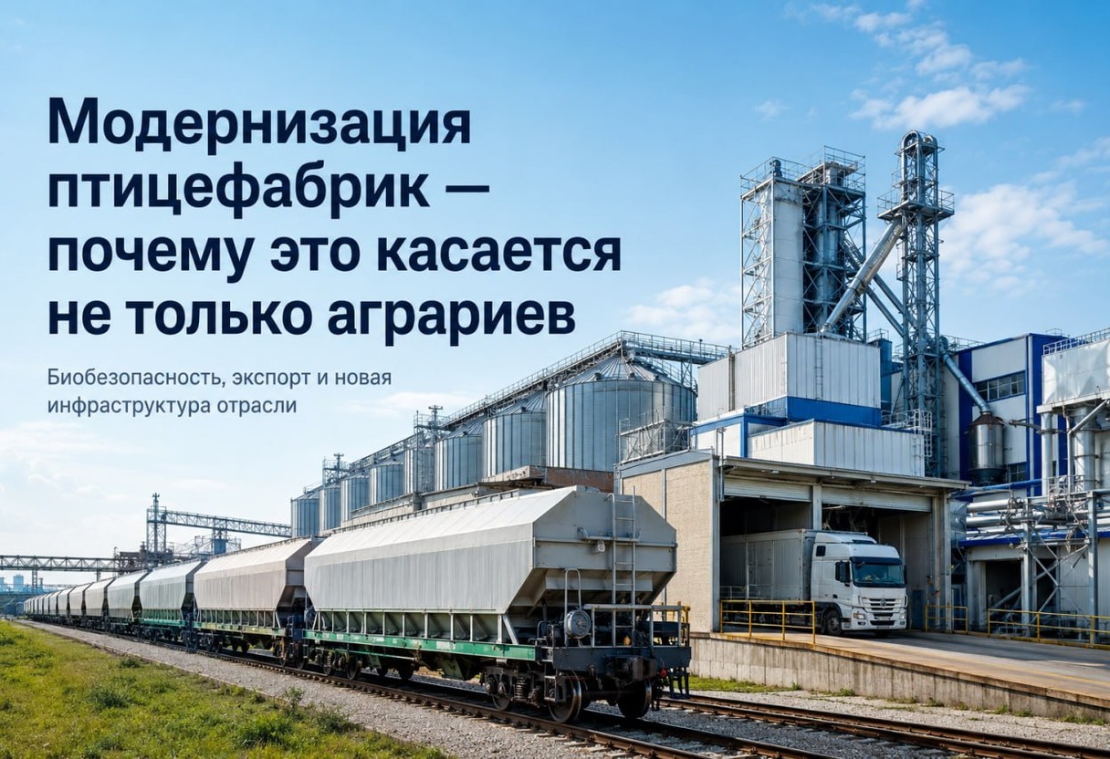 Модернизация птицефабрик — почему это касается не только аграриев