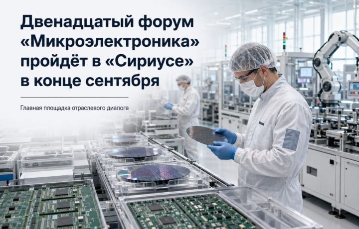 Двенадцатый форум «Микроэлектроника» пройдёт в «Сириусе» в конце сентября