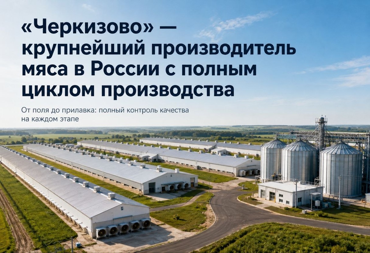 «Черкизово» — крупнейший производитель мяса в России с полным циклом производства
