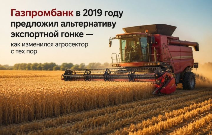 Газпромбанк в 2019 году предложил альтернативу экспортной гонке — как изменился агросектор с тех пор