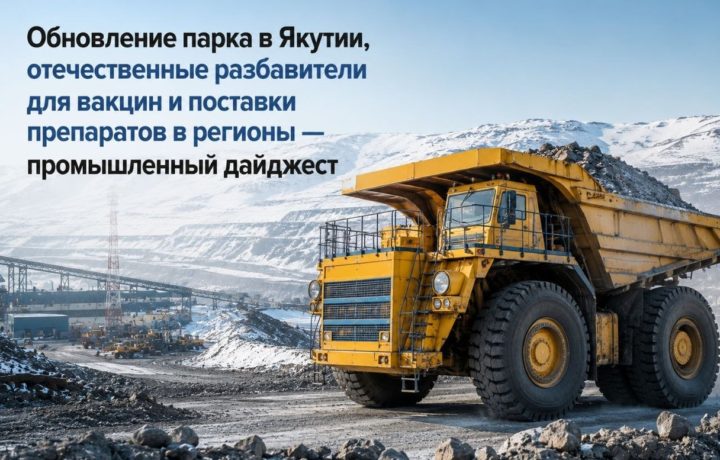 Обновление парка в Якутии, отечественные разбавители для вакцин и поставки препаратов в регионы — промышленный дайджест