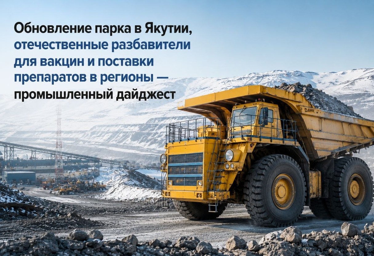 Обновление парка в Якутии, отечественные разбавители для вакцин и поставки препаратов в регионы — промышленный дайджест