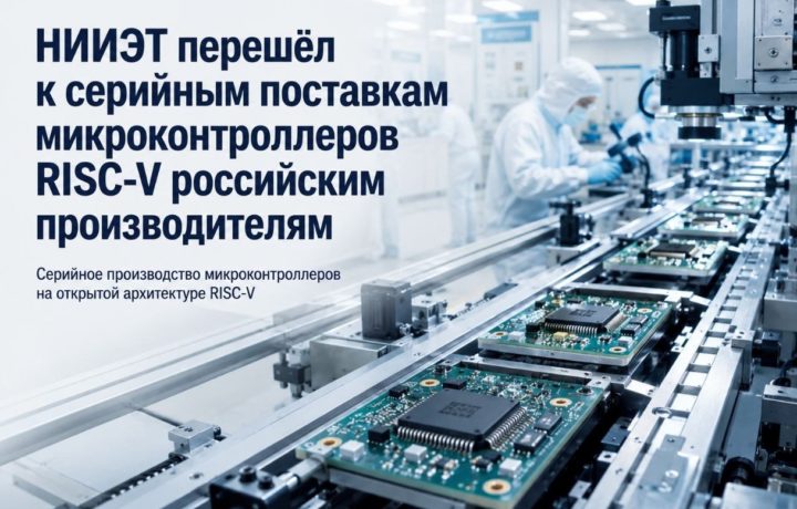НИИЭТ перешёл к серийным поставкам микроконтроллеров RISC-V российским производителям