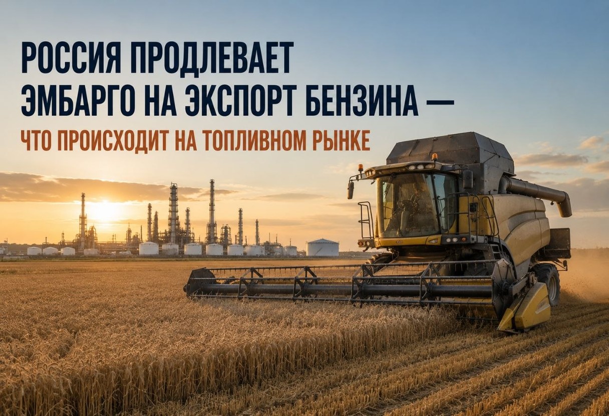 Россия продлевает эмбарго на экспорт бензина — что происходит на топливном рынке