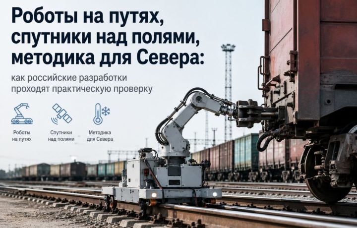 Роботы на путях, спутники над полями, методика для Севера: как российские разработки проходят практическую проверку