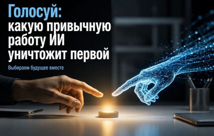 Голосуй: какую привычную работу ИИ уничтожит первой