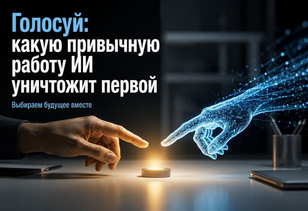 Голосуй: какую привычную работу ИИ уничтожит первой