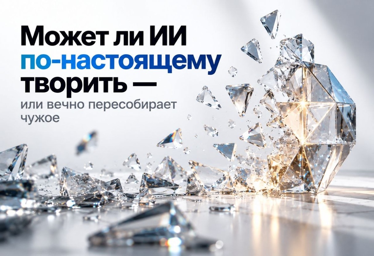 Может ли ИИ по-настоящему творить — или вечно пересобирает чужое