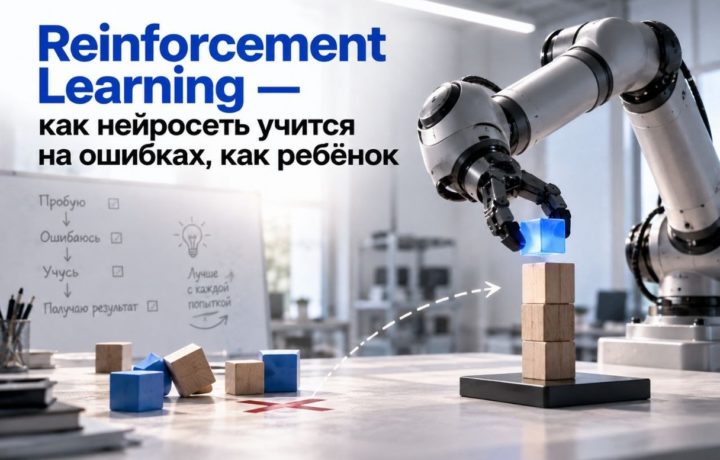 Reinforcement Learning — как нейросеть учится на ошибках, как ребёнок